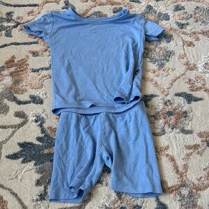 Kyte Blue Short Sleeve Top and Shorts Set